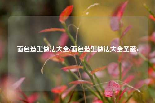 面包造型做法大全(面包造型做法大全圣诞)